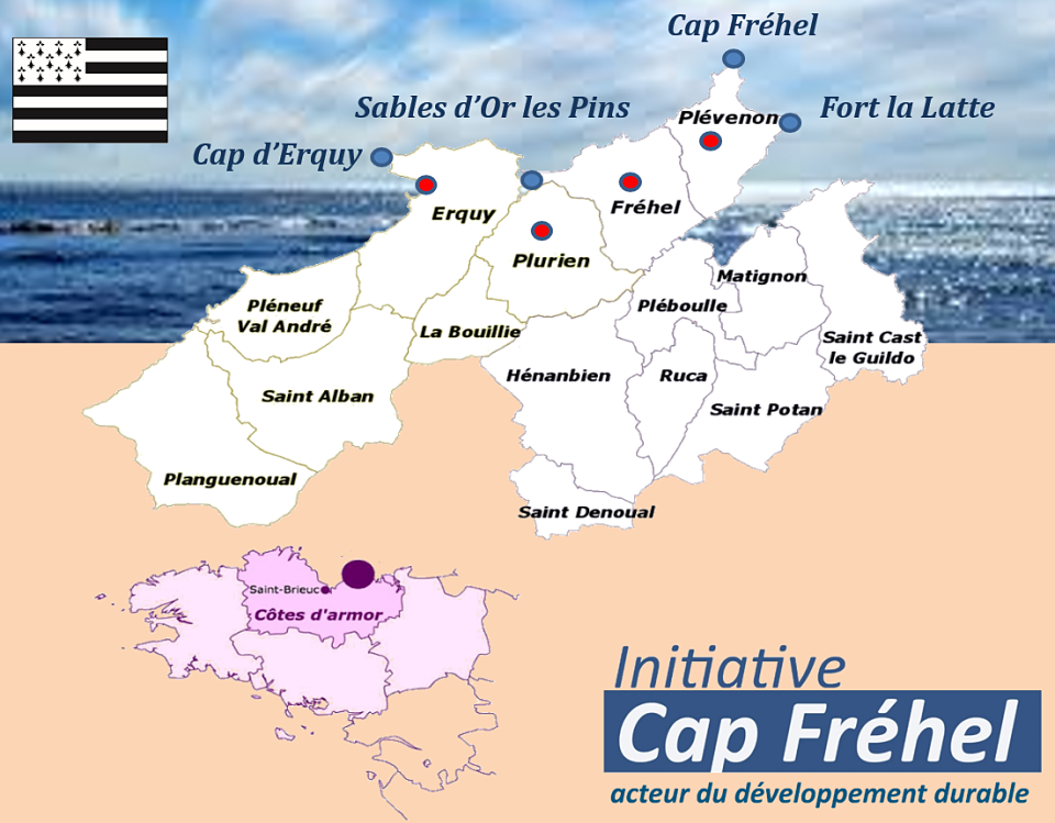 Carte de la presqu'île du Cap Fréhel